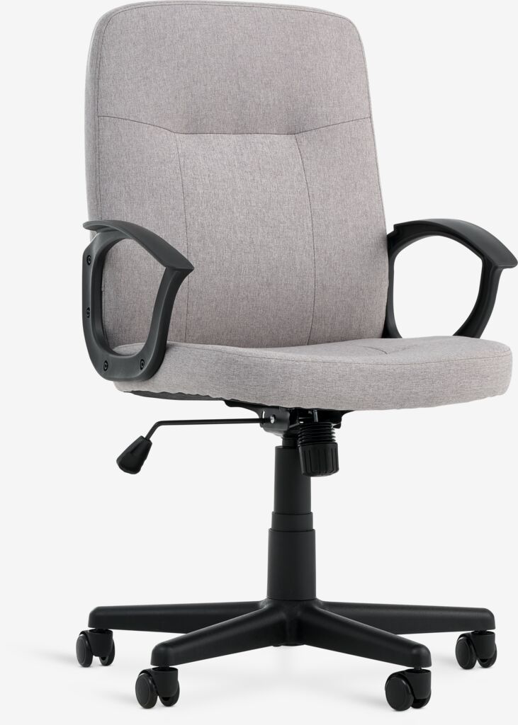 NIMTOFTE Kontorsstol NIMTOFTE grått tyg/svart