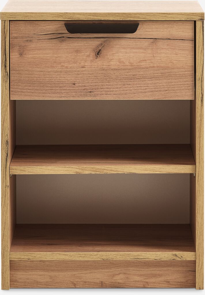 JENSLEV Sängbord JENSLEV 1 låda natur vildekfärgat