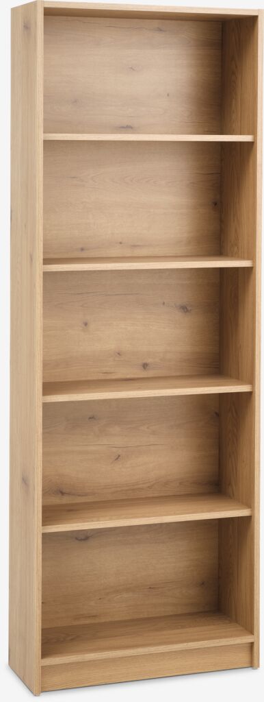 HORSENS Bokylla HORSENS 5 hyllor varm ekfärgad