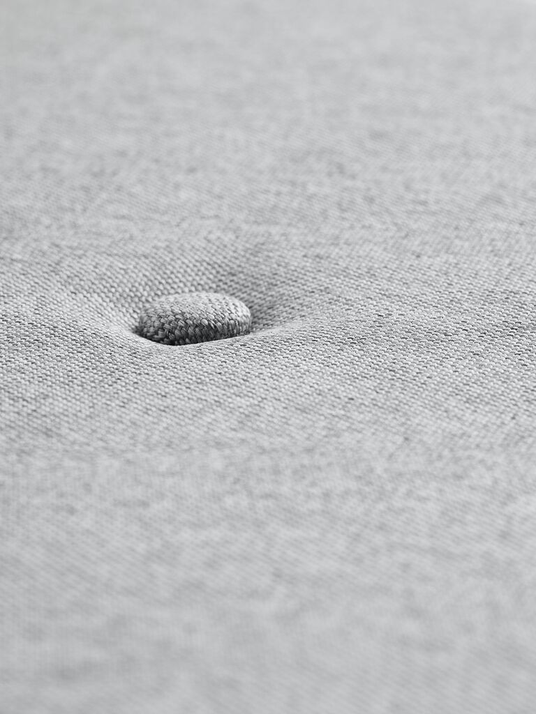 VANDSTED Bänk VANDSTED grått tyg/bambu