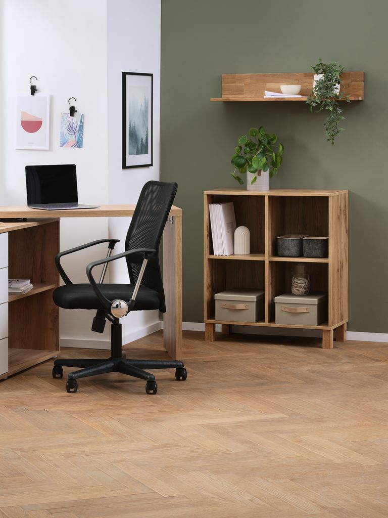 SKALS Bokhylla SKALS 4 fack mörk vildekfärgad