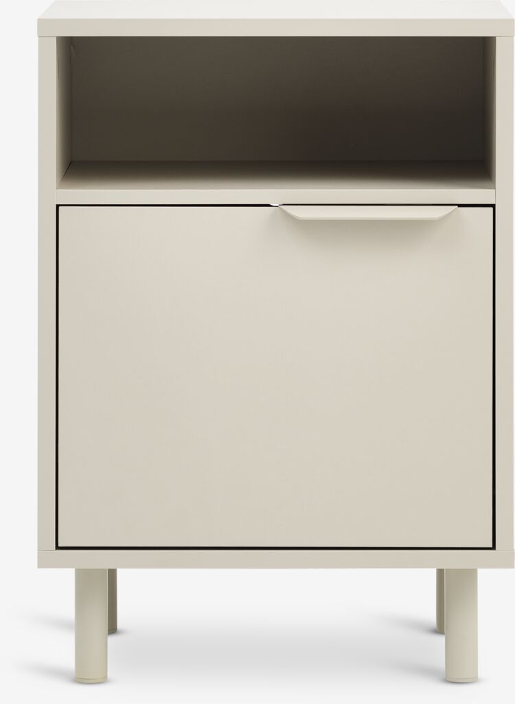 SKAVE Sängbord SKAVE 1 dörr beige