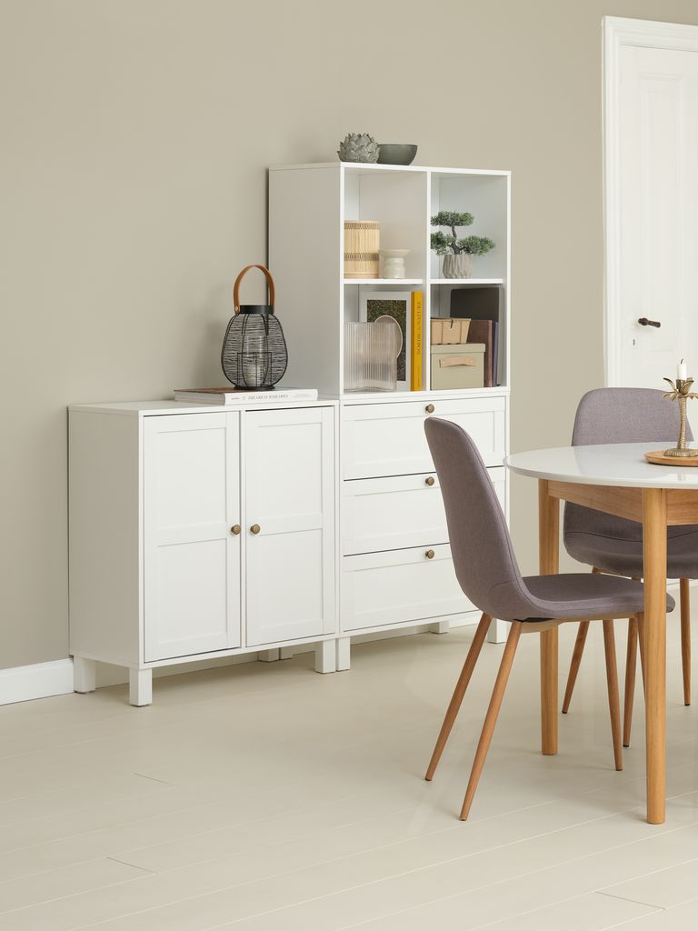 SKALS Hyllmodul SKALS byrå 3 lådor vit