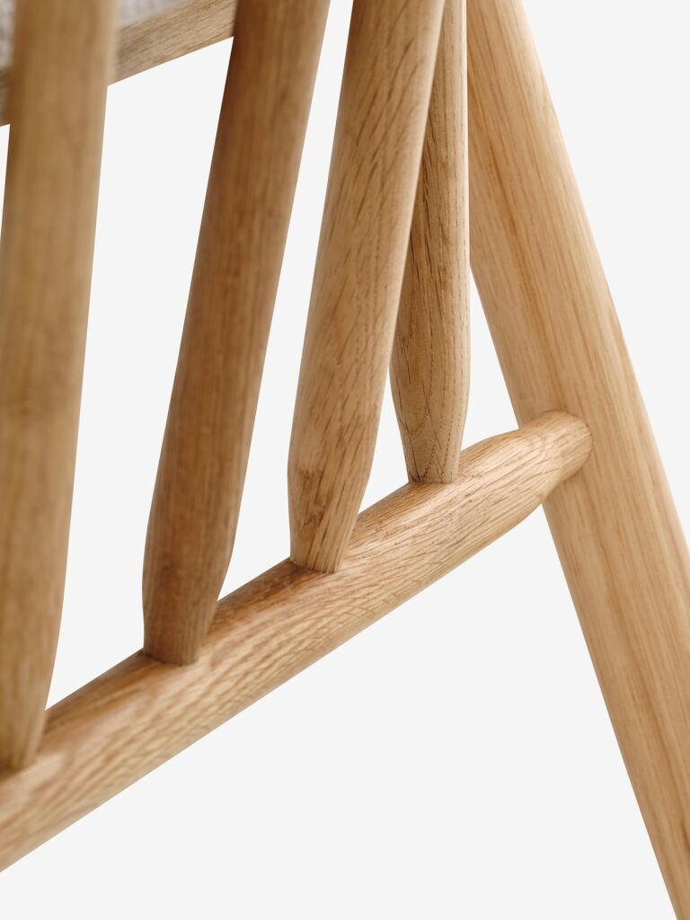 LYKSBORG Matstol LYKSBORG natur ek/offwhite tyg