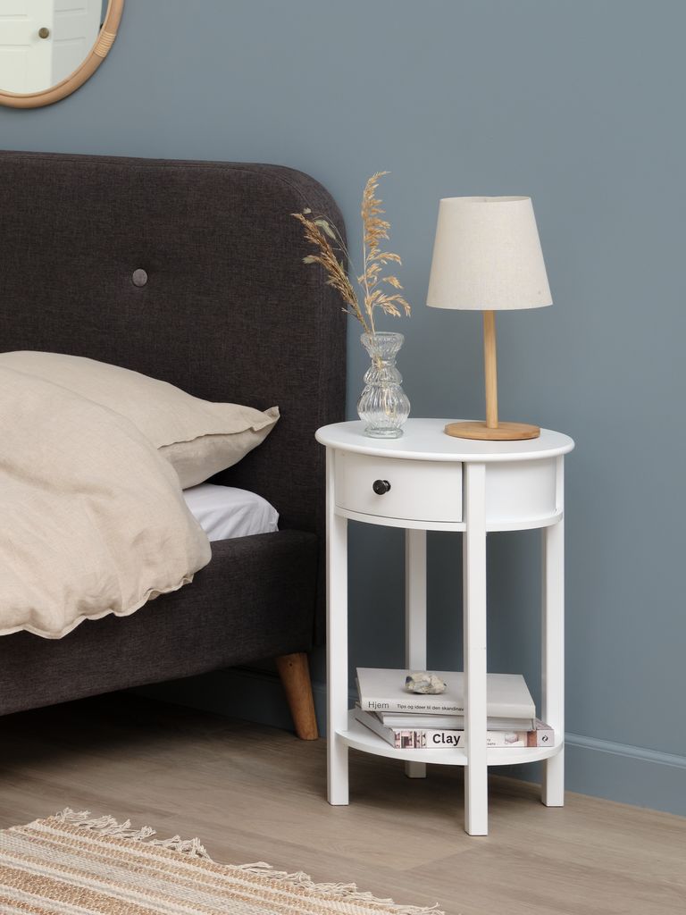 EGEBY Sängbord EGEBY 1 låda vit