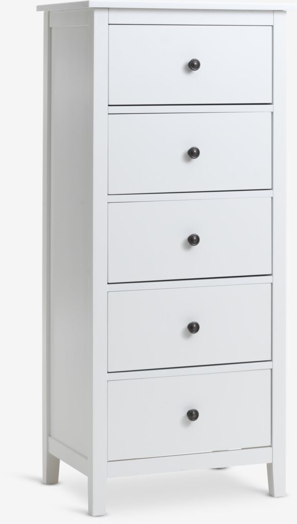 NORDBY Byrå NORDBY 5 lådor vit