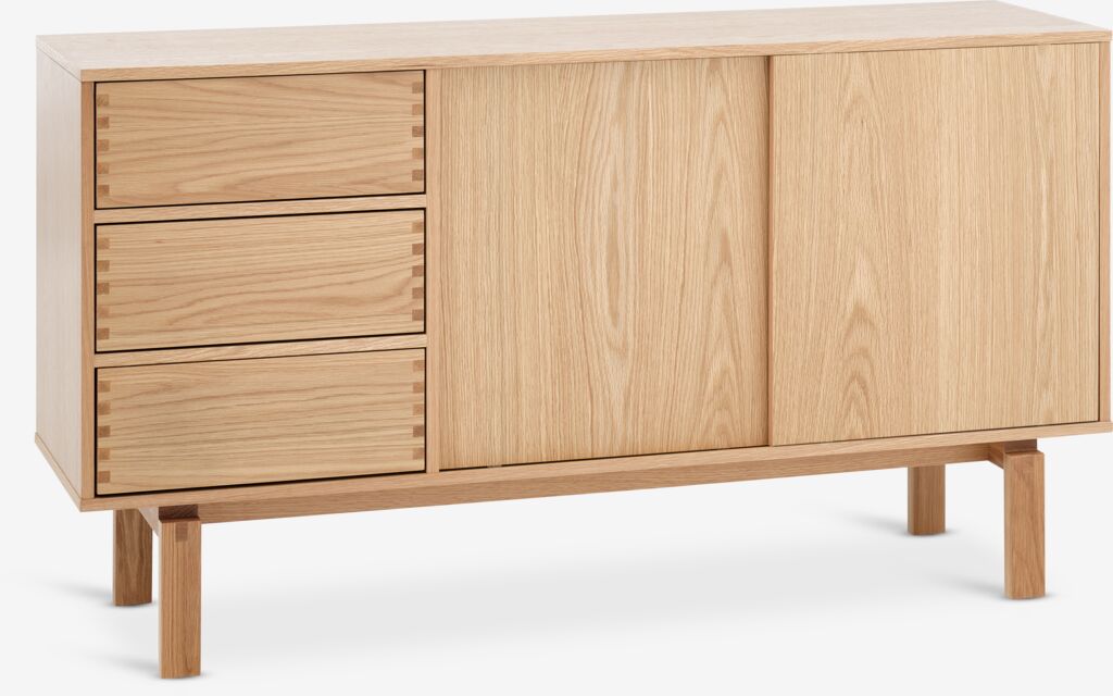 MEJLSKOV Skänk MEJLSKOV 2 dörrar 3 lådor natur ek