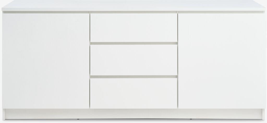 LIMFJORDEN Skänk LIMFJORDEN 2 dörrar 3 lådor vit