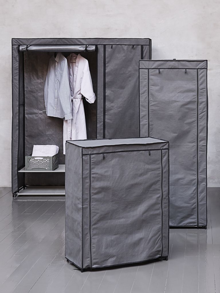 DAMHUS Garderob DAMHUS 149x174 mörkgrå