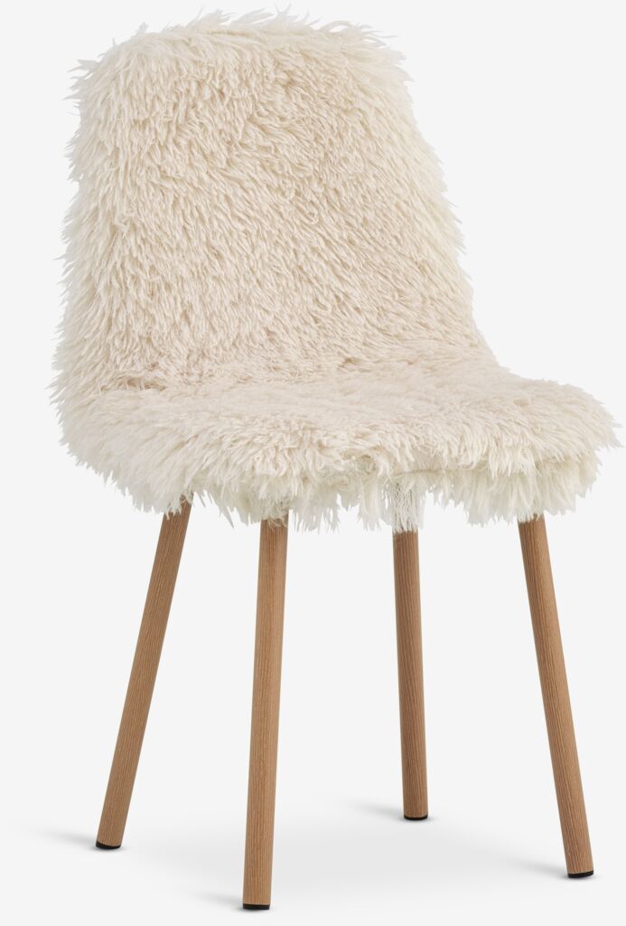 JONSTRUP Matstol JONSTRUP teddy offwhite tyg/ekfärgad