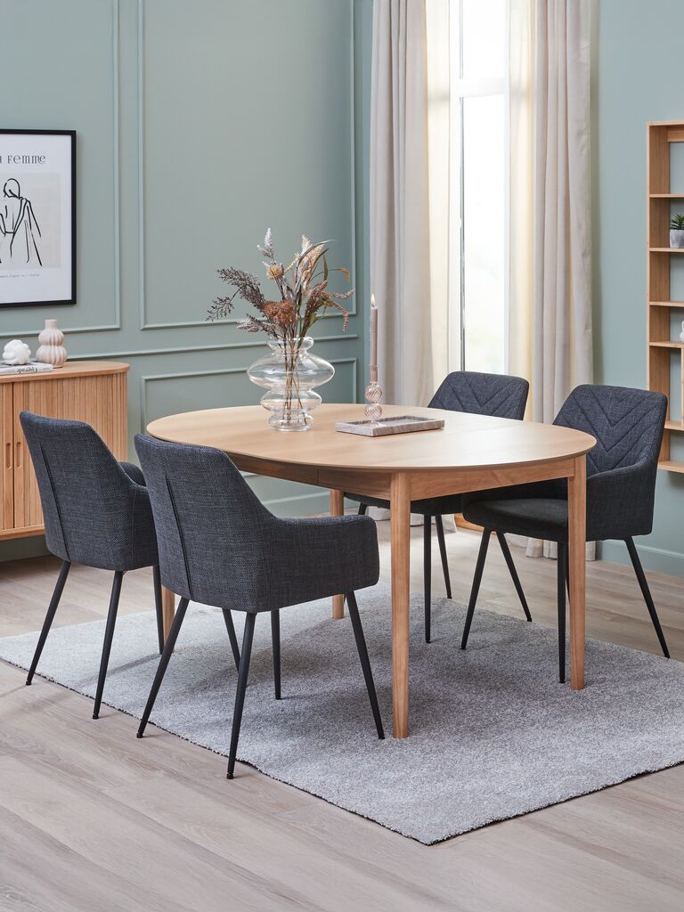 MARSTRAND Matbord MARSTRAND Ø110/110x200 natur ek