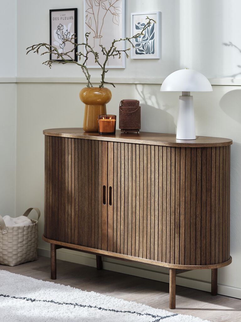 LYNGVIG Skänk LYNGVIG B120 2 jalusidörrar mörk ek