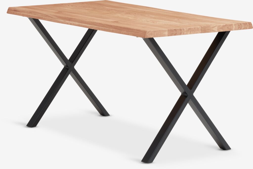 ROSLEV Matbord ROSLEV 80×140 natur ek/svart