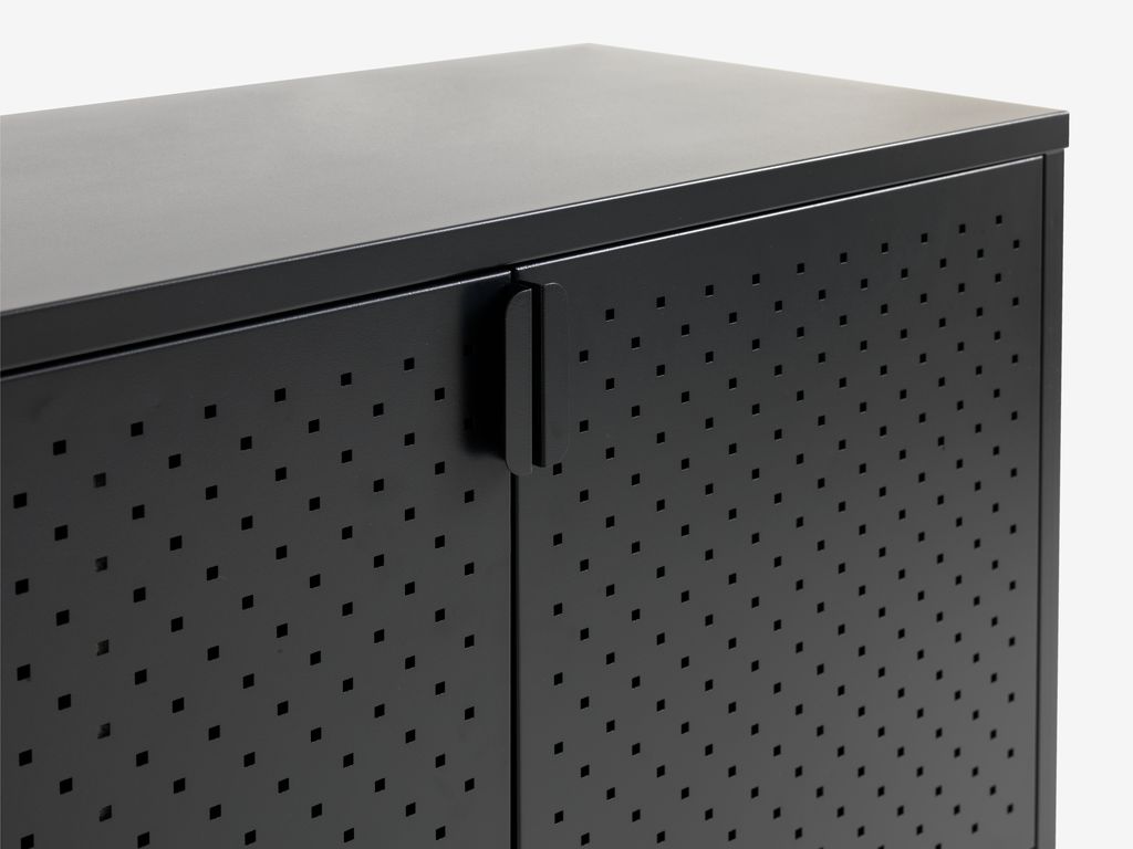 VIRUM Skänk VIRUM 3 dörrar svart