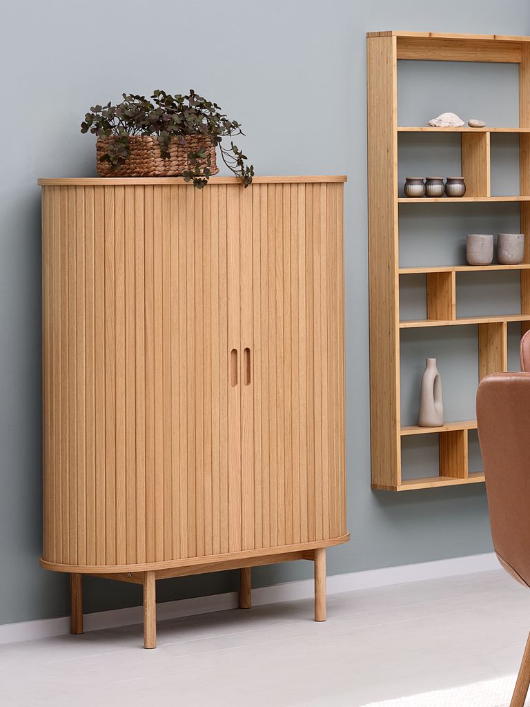 LYNGVIG Skåp LYNGVIG 90 cm 2 jalusidörrar natur ek