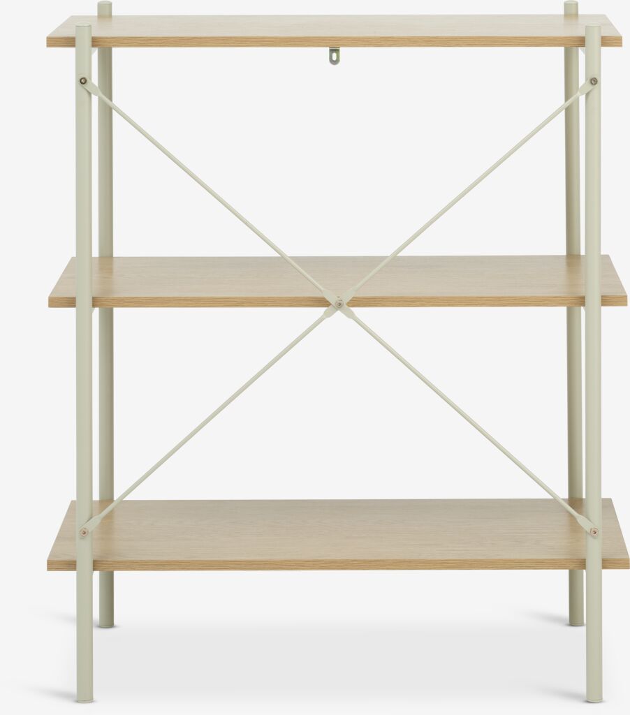 VANDBORG Hyllenhet VANDBORG 3 hyllor natur ekfärgad/beige