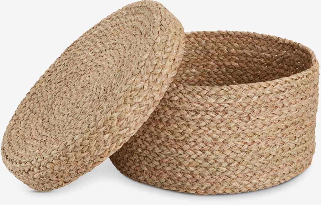 FRITLEV Box FRITLEV Ø29xH15cm m/lock natur