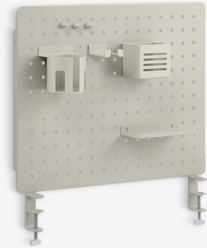 FUNDER Förvaringstavla FUNDER 52x42 m/tillbehör beige