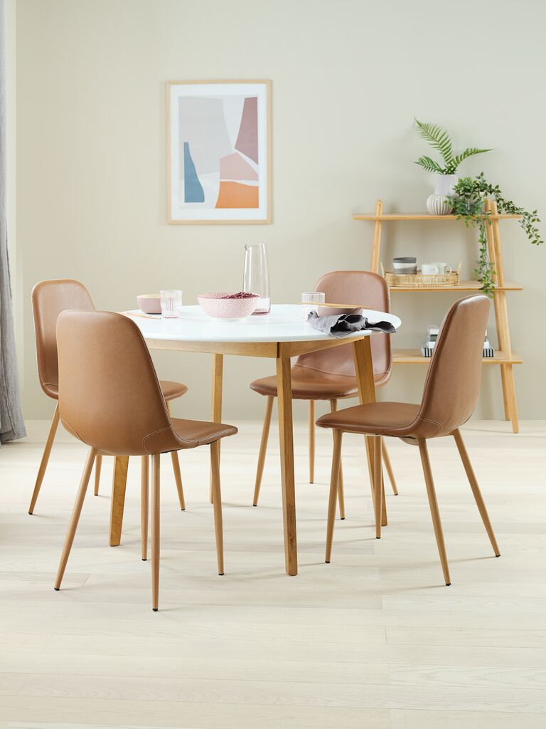 JONSTRUP Matstol JONSTRUP konjak konstläder/natur ek