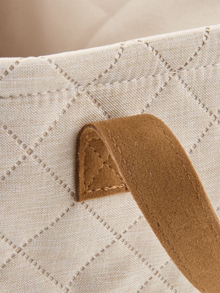 KEN Korg KEN B23xL33xH18cm beige m/handtag