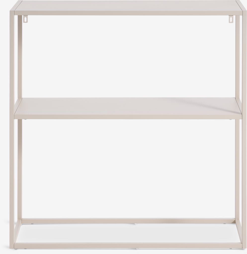 VIRUM Avlastningsbord VIRUM 26x80 m/hylla beige