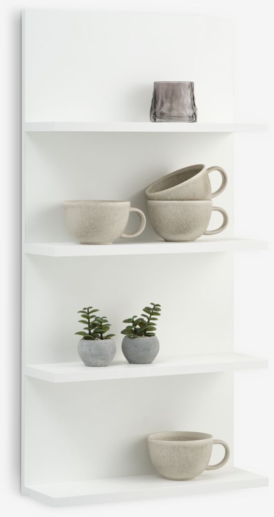 KARSTOFT Vägghylla KARSTOFT 4 hyllor vit