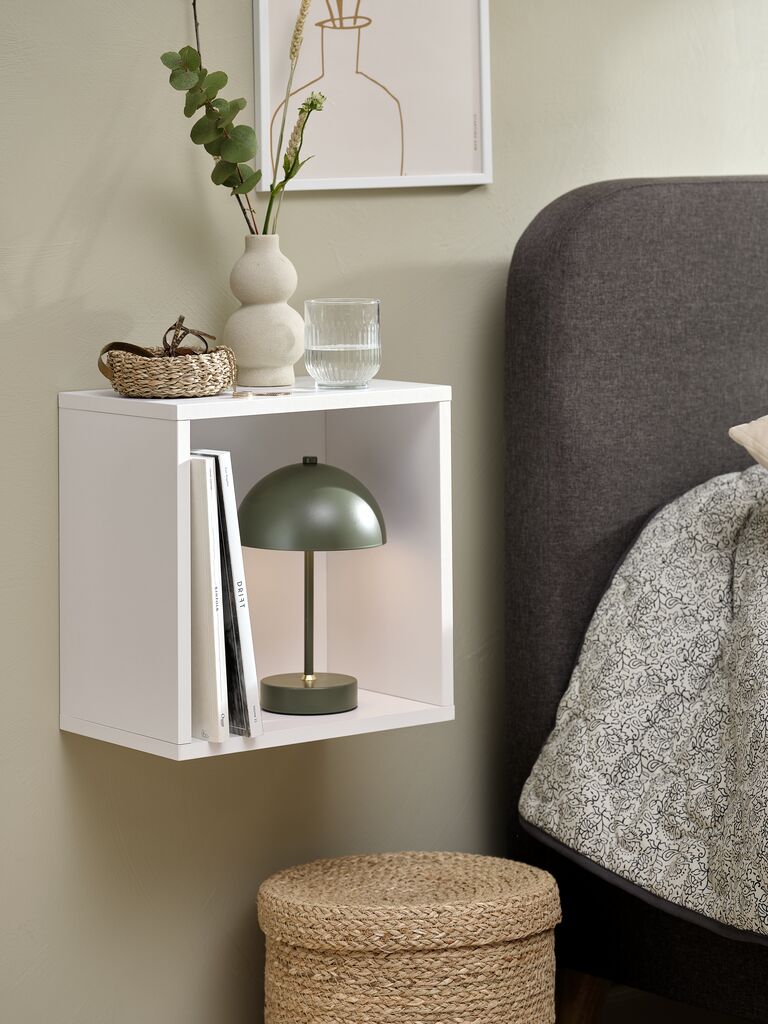 BRED Vägghylla BRED vit