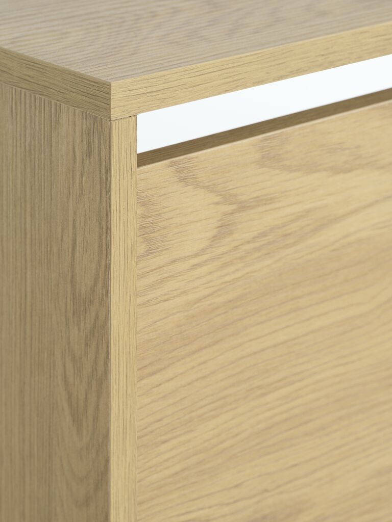 BAKHUSE Skoskåp BAKHUSE 3 fack varm ekfärgat