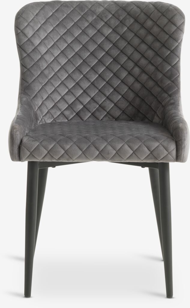 PEBRINGE Matstol PEBRINGE sammet grå/svart