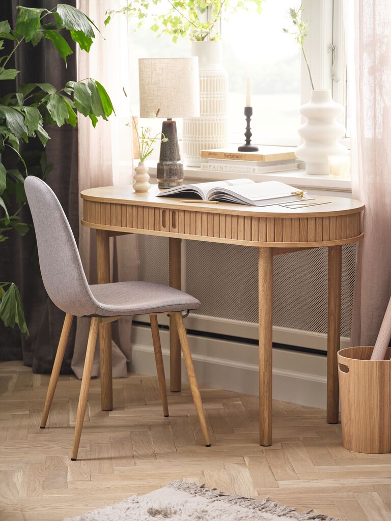 LYNGVIG Avlastningsbord LYNGVIG 50x110 2 jalusidörrar natur ek