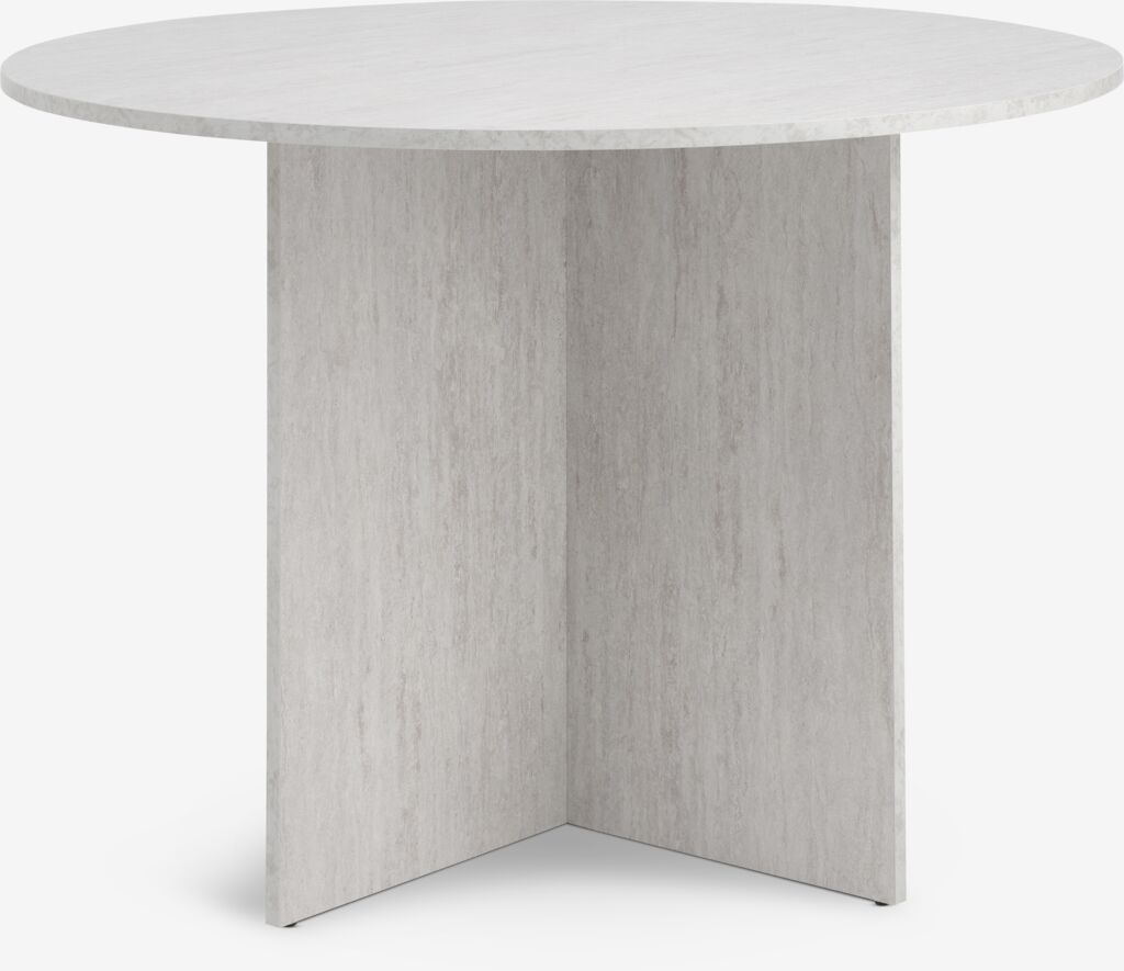 KRONDAL Matbord KRONDAL Ø110 travertinfärgat