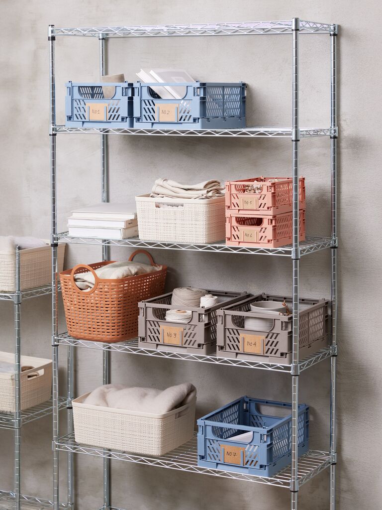 MILAS Korg MILAS B25xL34xH15cm hopfällbar grå