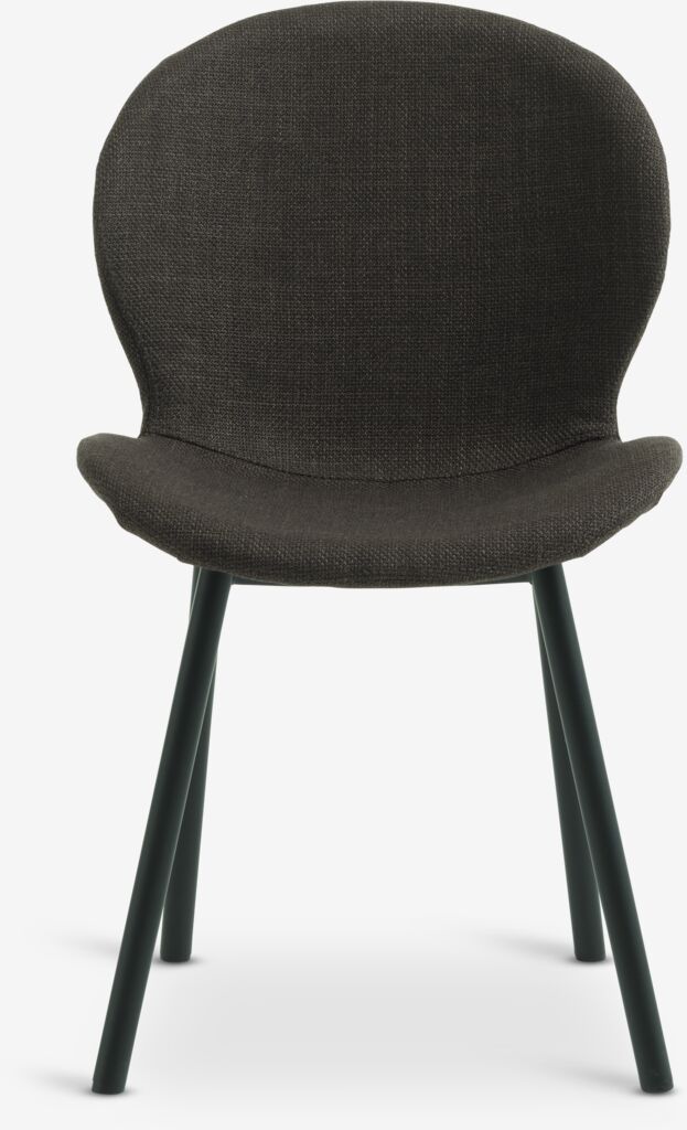 GEVNINGE Matstol GEVNINGE mörkbrunt tyg/svart