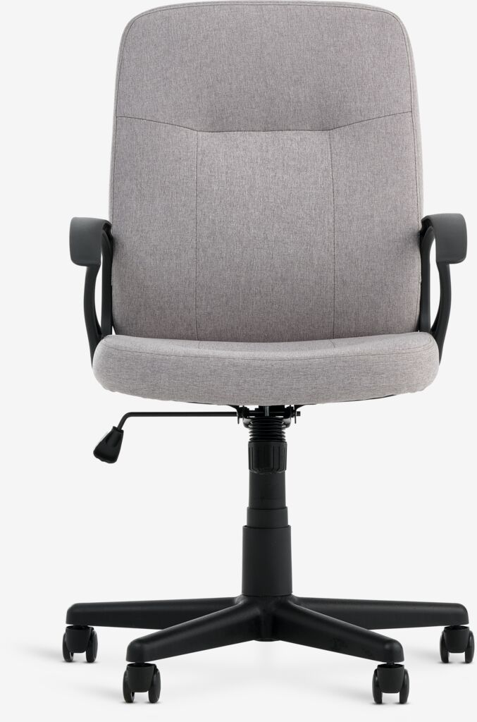 NIMTOFTE Kontorsstol NIMTOFTE grått tyg/svart