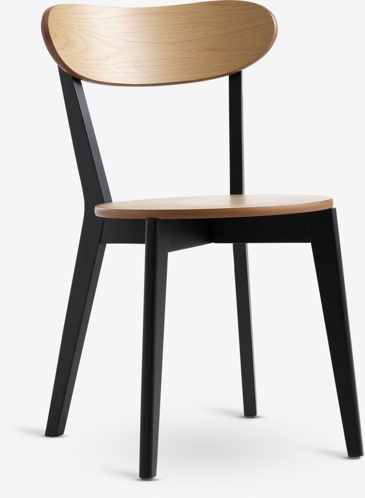 JEGIND Matstol JEGIND natur ek/svart