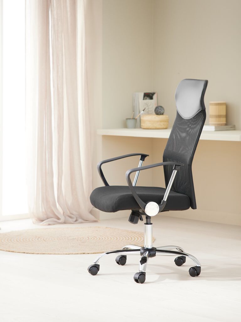 BILLUM Kontorsstol BILLUM grå mesh/svart
