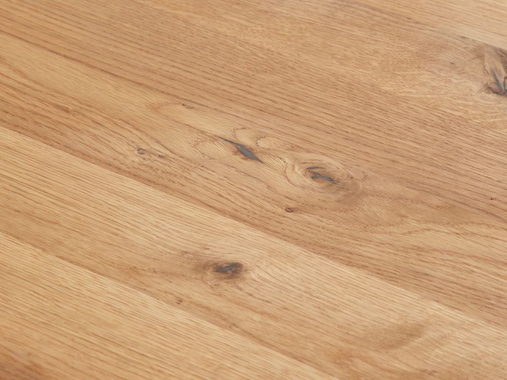 ROSLEV Matbord ROSLEV 95×200 natur ek/svart