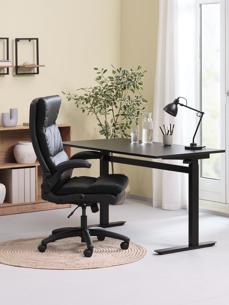 KASTBJERG Kontorsstol KASTBJERG svart konstläder