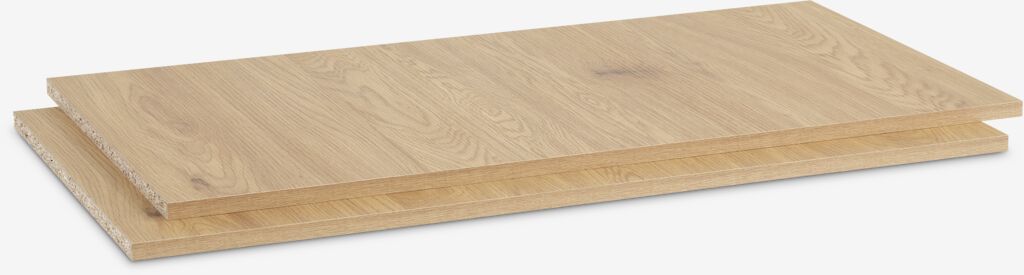 RABERG Hyllor t/RABERG 200 garderob 2st/pk varm ekfärgad