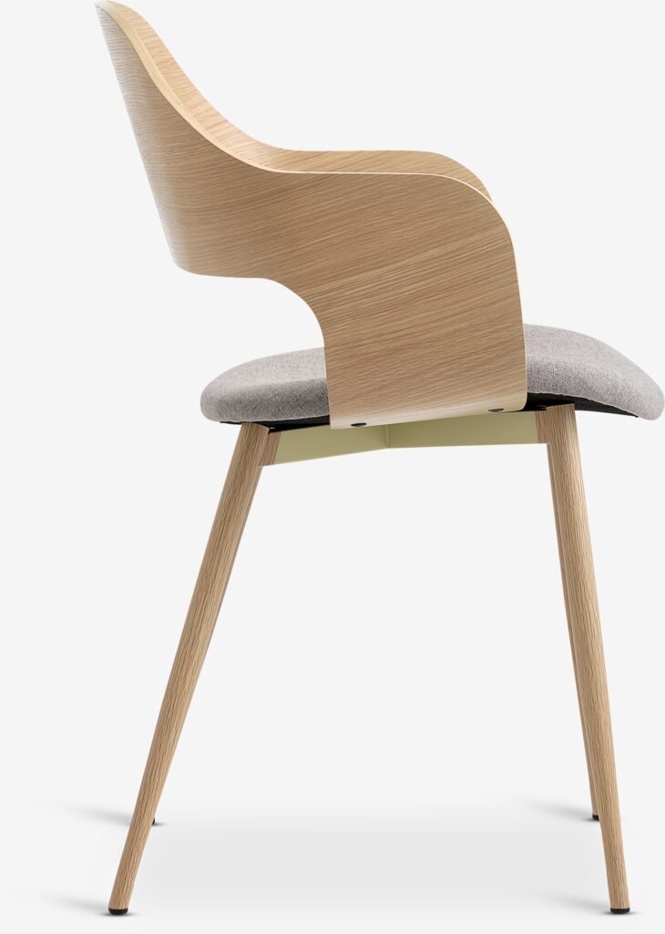 HVIDOVRE Matstol HVIDOVRE ljus ek/ljusgrått tyg