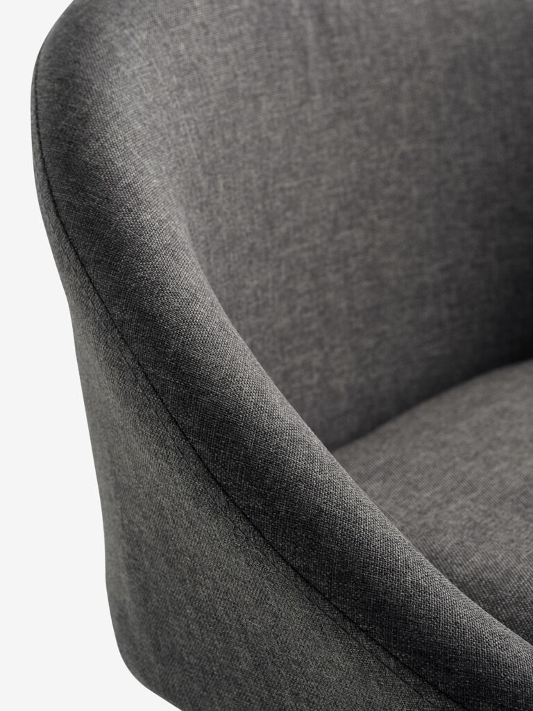 TAULOV Barstol TAULOV grått tyg/svart