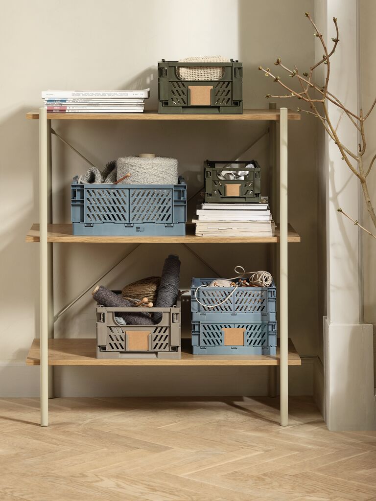 MILAS Korg MILAS B16xL25xH10 hopfällbar olivgrön