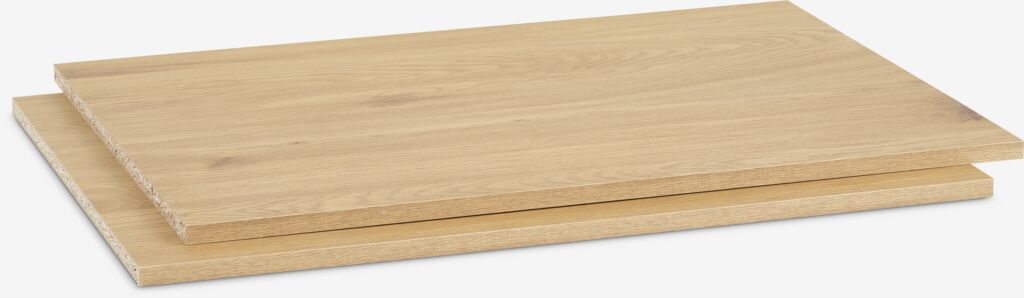 RABERG Hyllor t/RABERG garderob 150 2st/pk varm ekfärgad