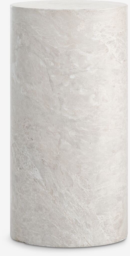 LUMBY Piedestal LUMBY Ø30 marmorfärgad