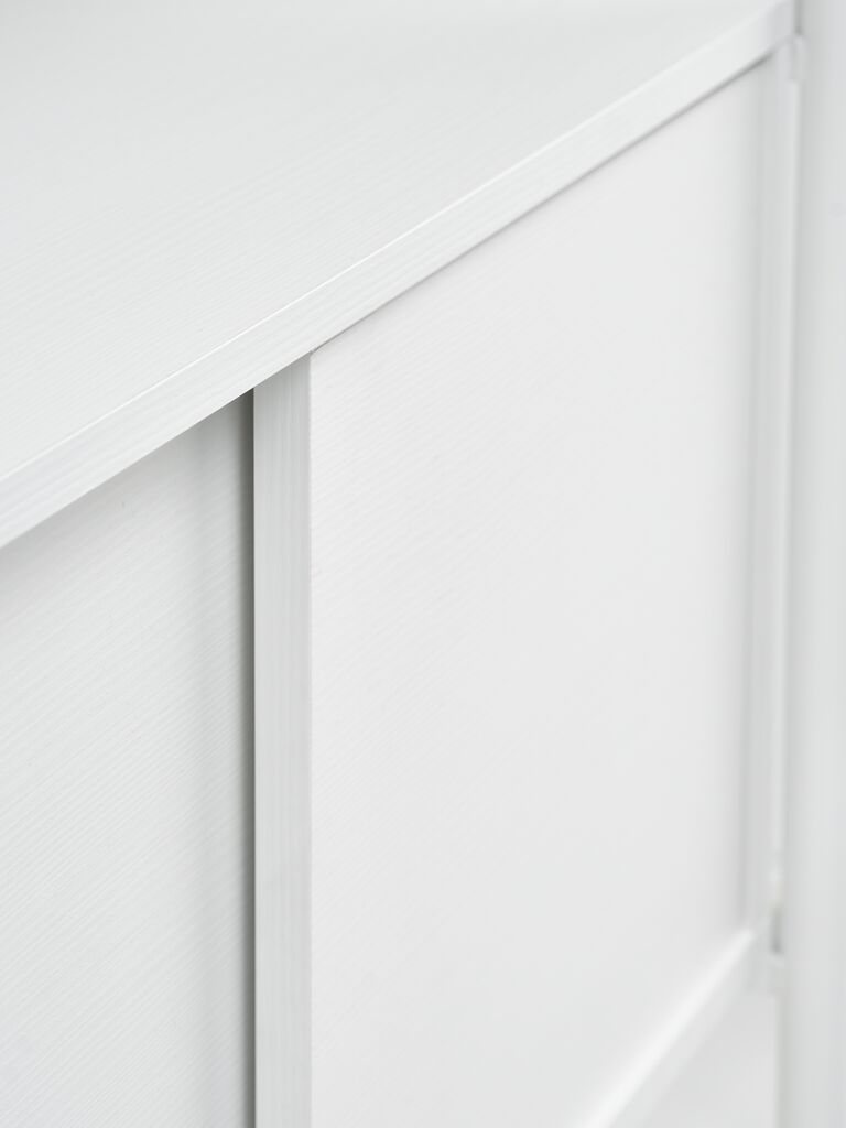 LINDVED Hyllenhet LINDVED 6 hyllor 2 dörrar vit