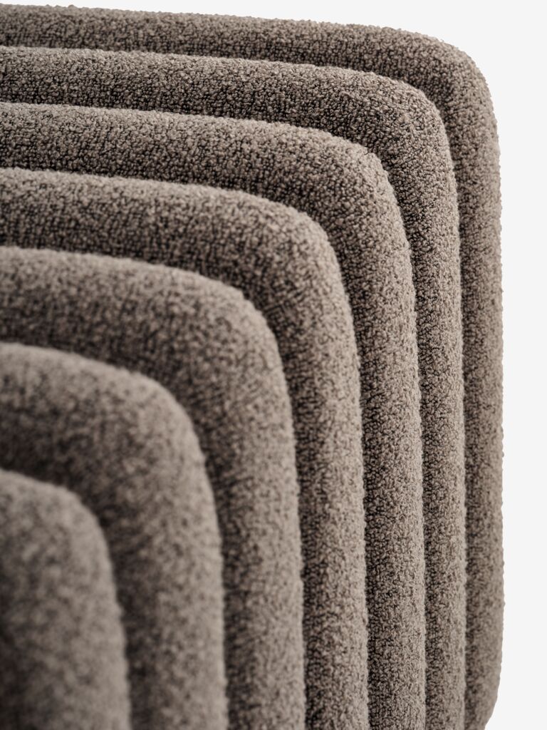 BISLEV Bänk BISLEV mörk sand tyg