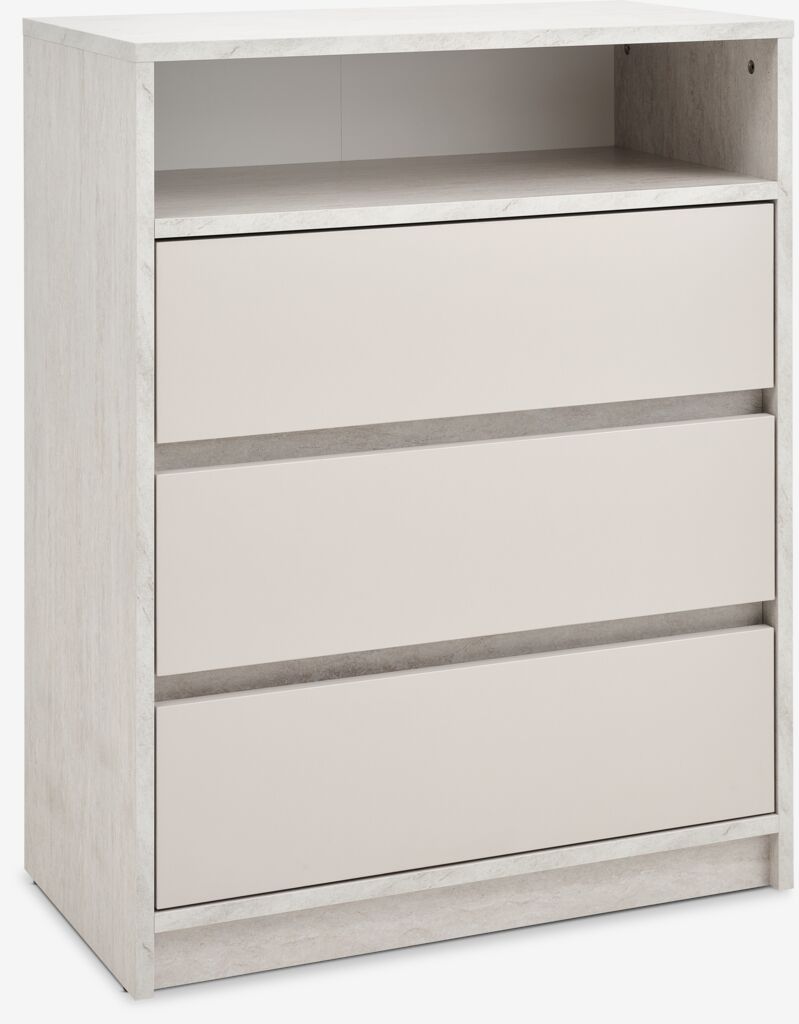 BILLUND Byrå BILLUND 3 lådor travertinfärgad/beige