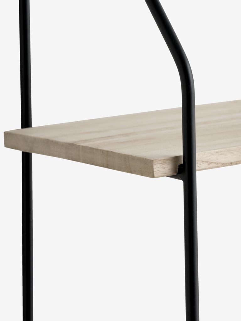 HEJLSMINDE Vägghylla HEJLSMINDE 3 hyllor svart/natur