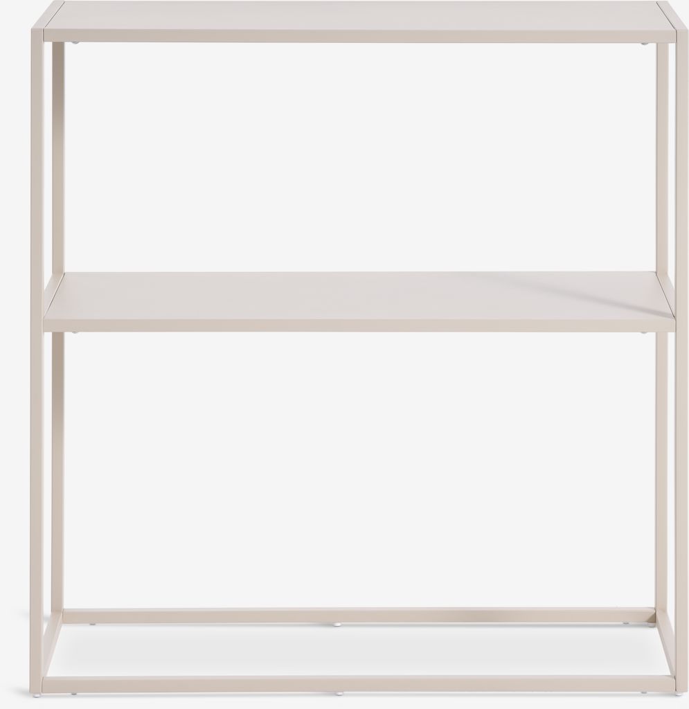VIRUM Avlastningsbord VIRUM 26x80 m/hylla beige