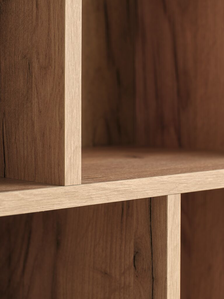 MOSBJERG Bokhylla MOSBJERG 10 hyllor natur vildekfärgad